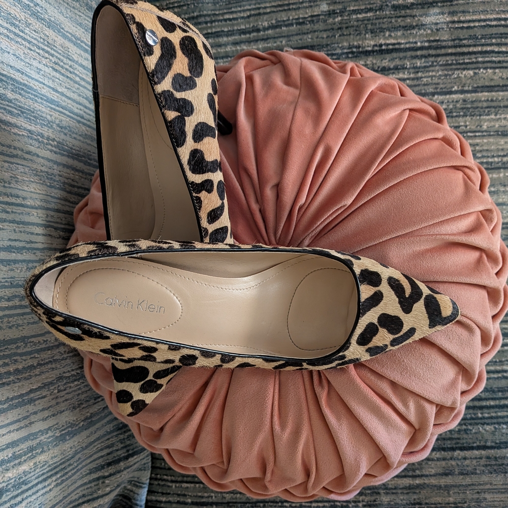 Calvin Klein Brown and Black Heels